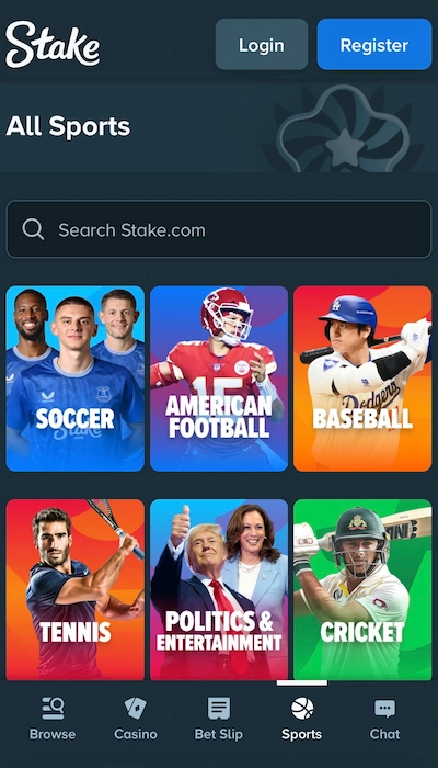 stake sports betting