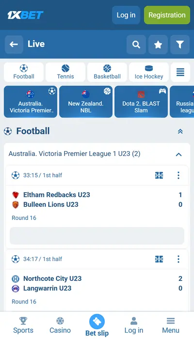 1xbet Nigeria Live Betting