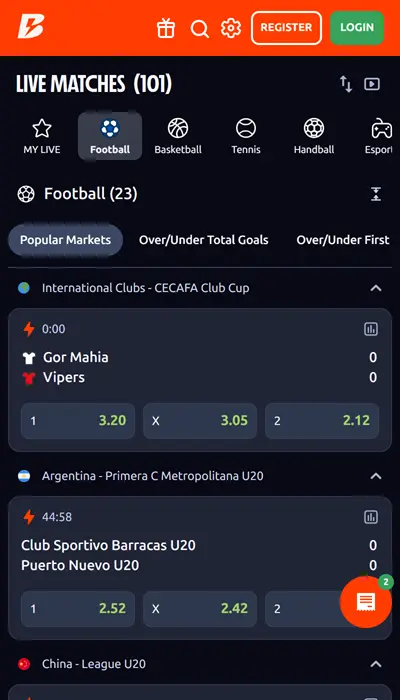 Betano Nigeria Live Betting