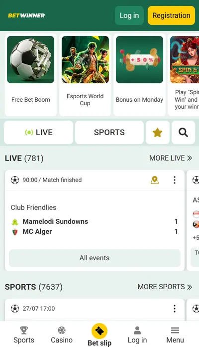 betwinner homepage