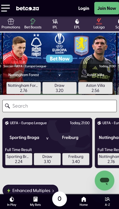 BET.co.za sports match