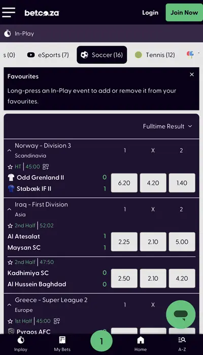 Bet.co.za Football Betting