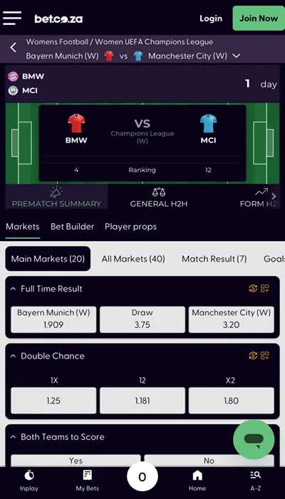 Bet.co.za Football Betting