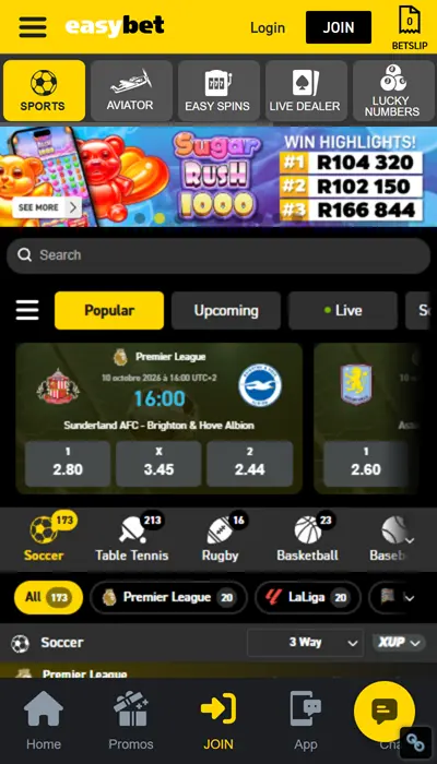 Easybet Football Betting