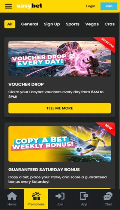 easybet promotions