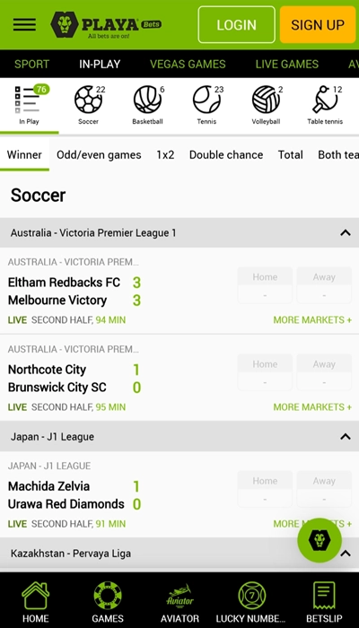 PlayaBets live betting