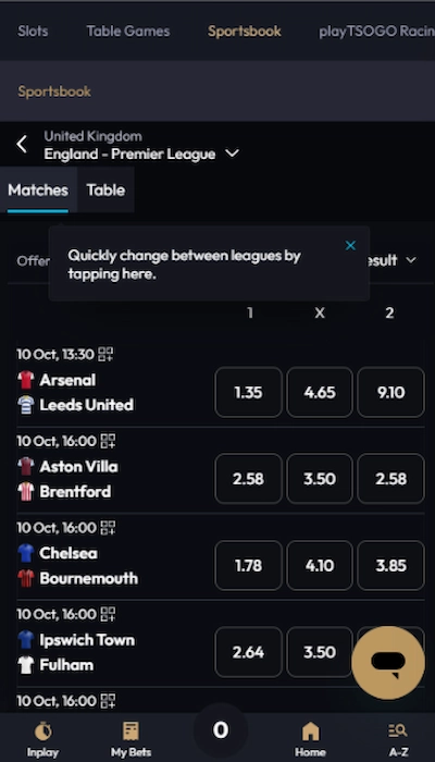 PlayTsogo Football Betting