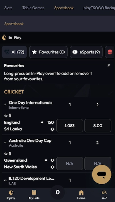 PlayTsogo Live Betting