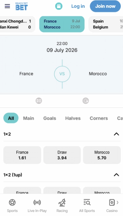 ReadySetBet match