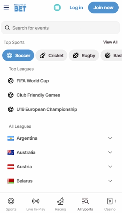 ReadySetBet sports