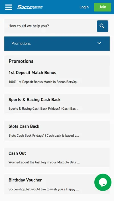 Soccershop promo