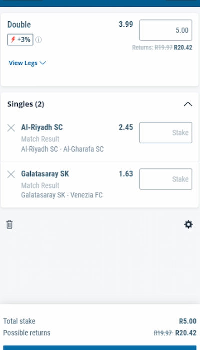 Sportingbet bet slip