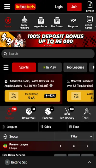 tictacbets live betting
