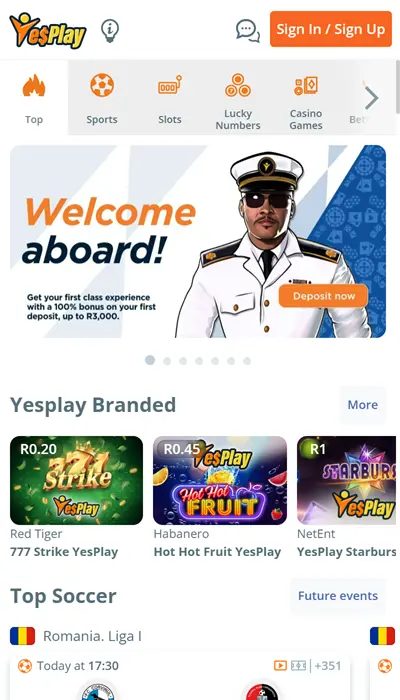 YesPlay homepage