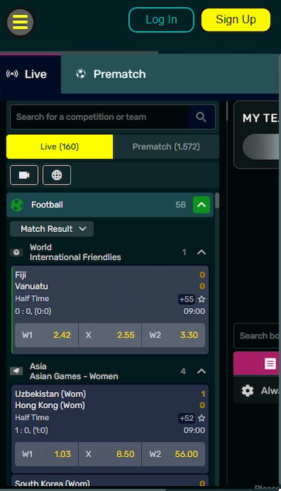 Zarbet Live Betting