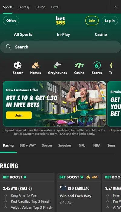 bet365 homepage