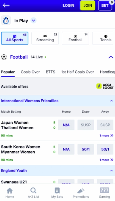 BoyleSports UK live betting