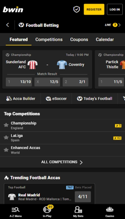 Bwin sports betting