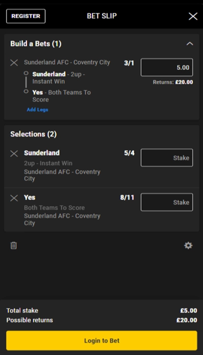 Bwin bet slip