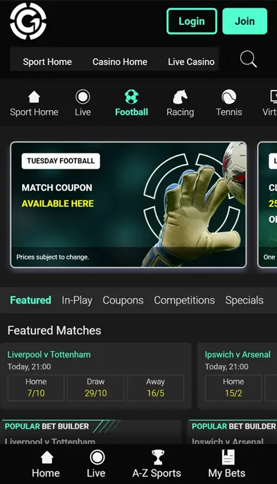 Grosvenor UK Football Betting