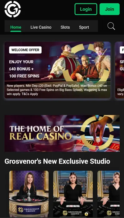 Grosvenor homepage