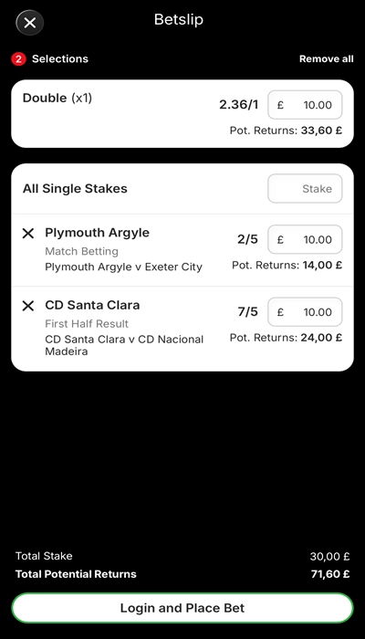 Ladbrokes bet slip