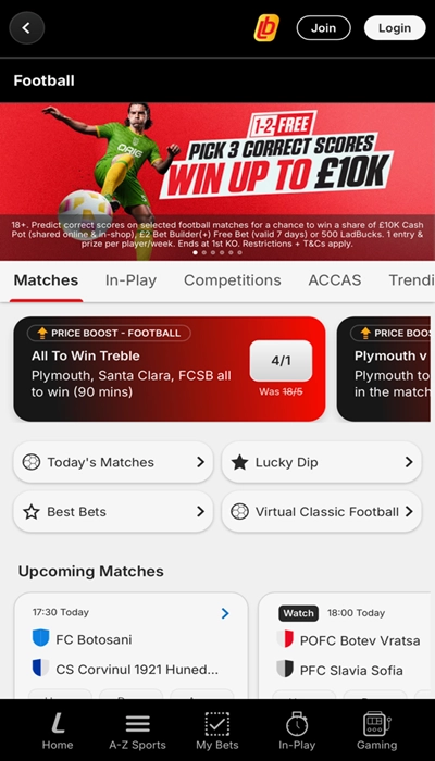 Ladbrokes Football Betting