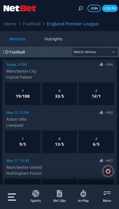 netbet oods