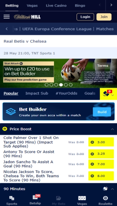 William Hill live betting