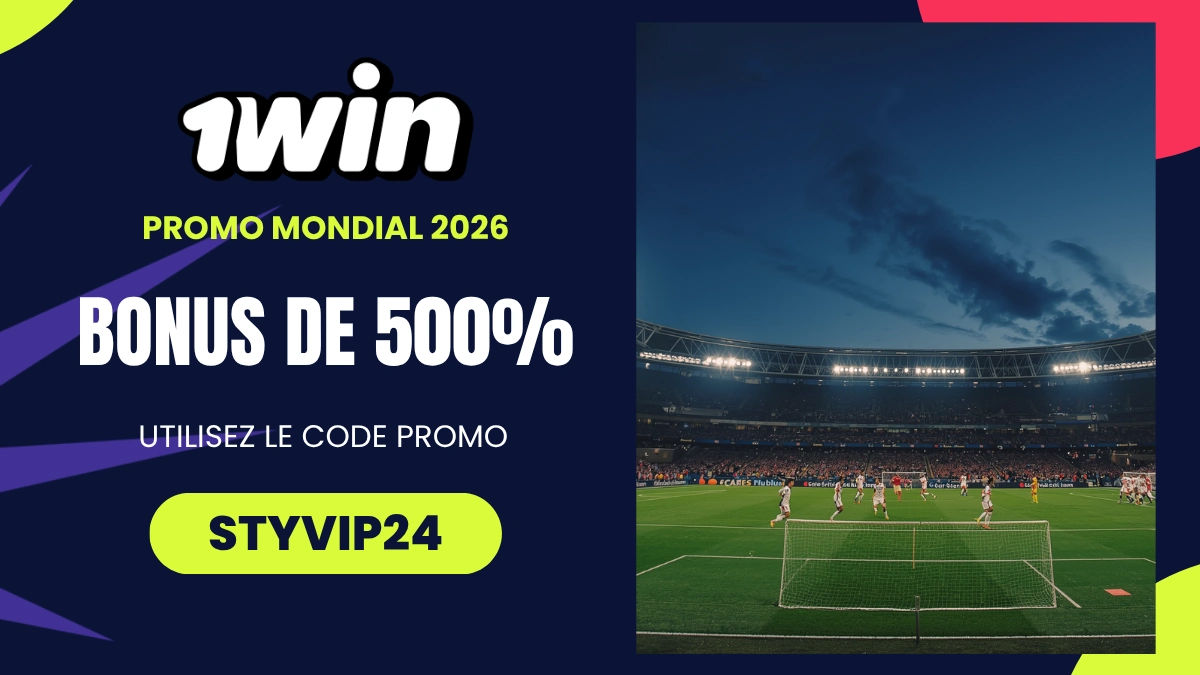 Promotion Coupe du Monde 1win Afrique 