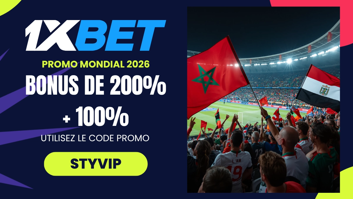 Promotion Coupe du Monde 1xBet Afrique