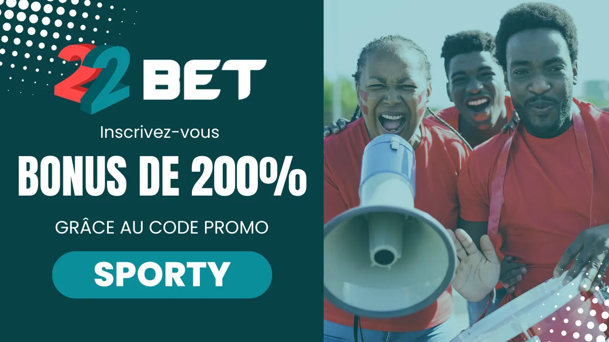 Bonus de bienvenue 22Bet Afrique