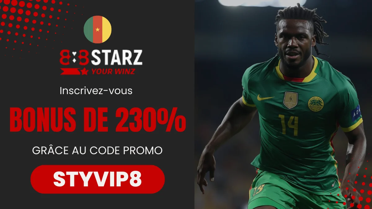 Bonus de bienvenue 888Starz Cameroun
