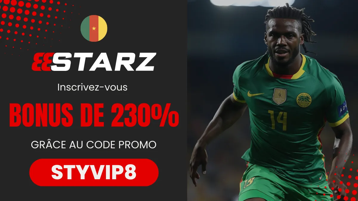 Bonus de bienvenue 888Starz Cameroun