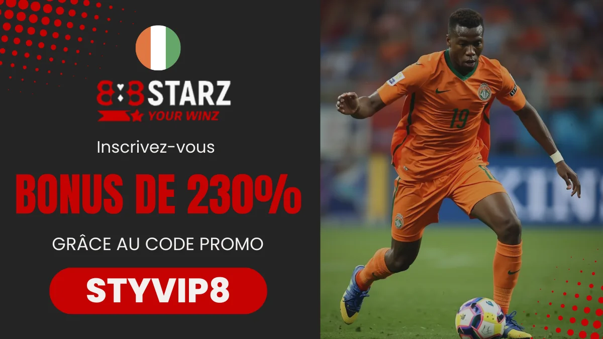 Bonus de bienvenue 888Starz Côte d'Ivoire