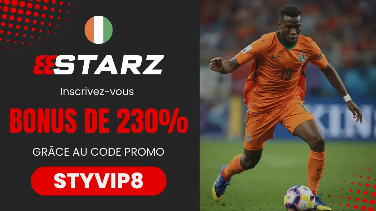 Bonus de bienvenue 888Starz Côte d'Ivoire