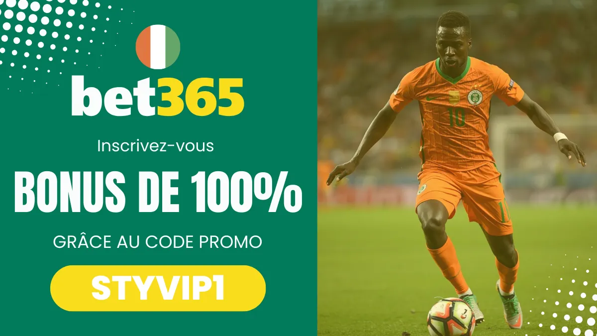 Bonus de bienvenue Bet365 Côte d'Ivoire