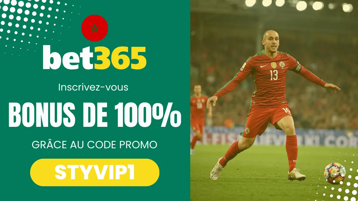 Bonus de bienvenue Bet365 Maroc