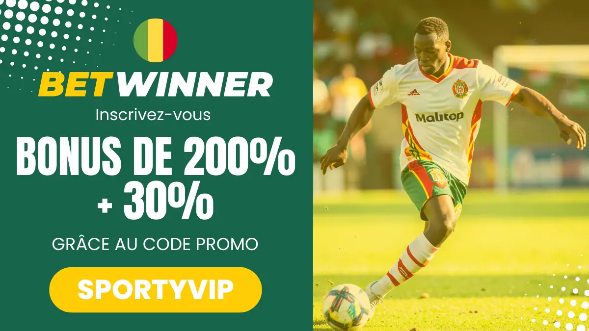 Bonus de bienvenue Betwinner Mali