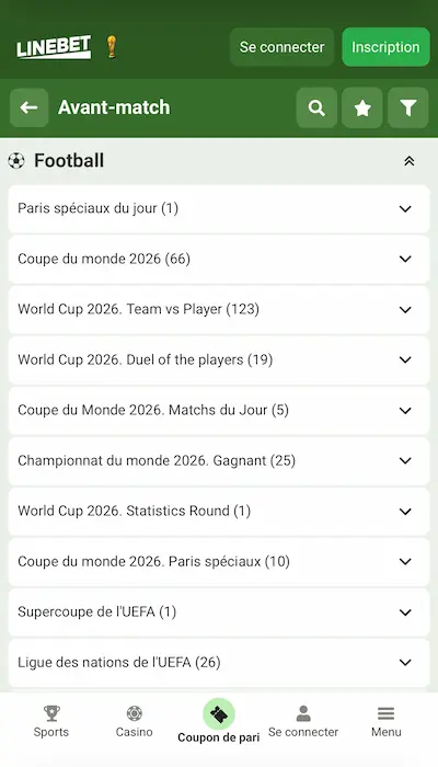 Football Linebet Afrique
