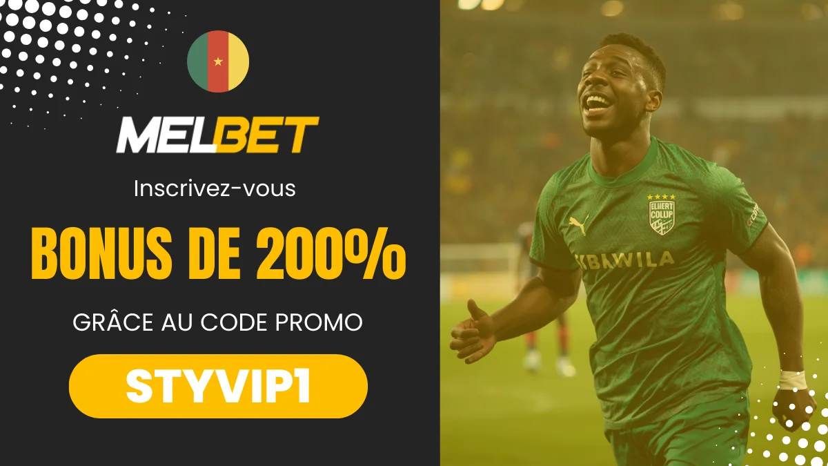 Bonus de bienvenue Melbet Cameroun