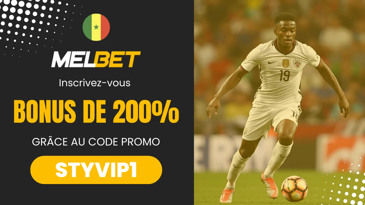 Bonus de bienvenue Melbet Sénégal