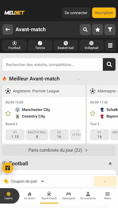 App Melbet - 1