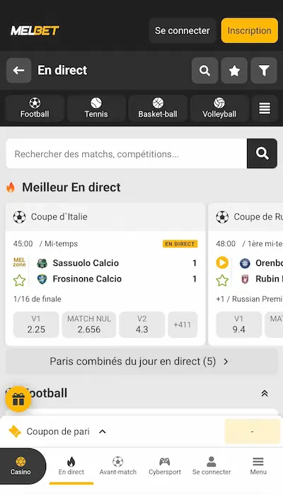 App Melbet - 3