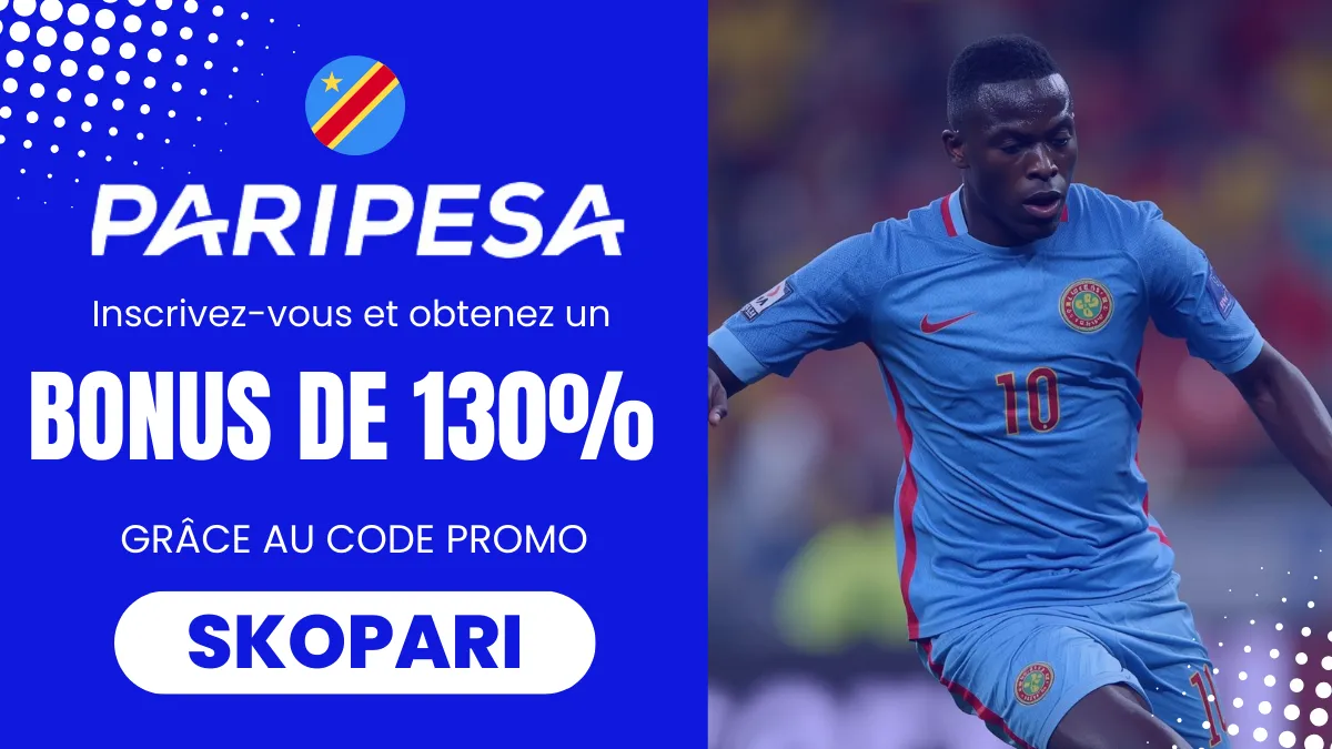 Bonus de bienvenue Paripesa RD Congo