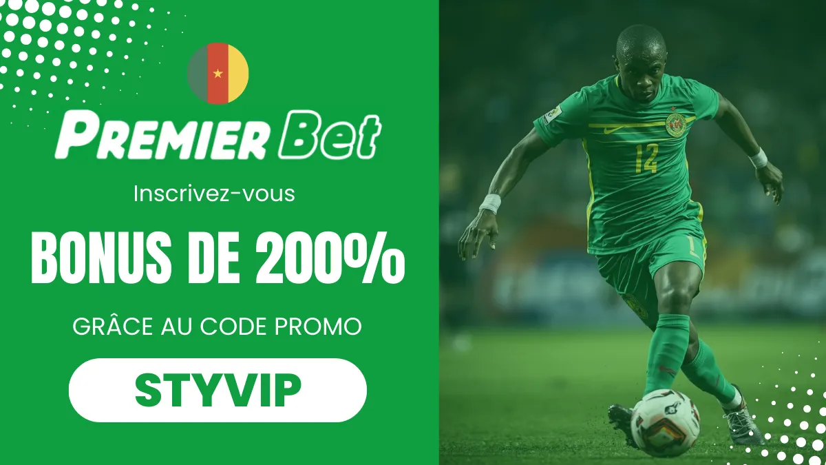 Bonus de bienvenue Premierbet Cameroun