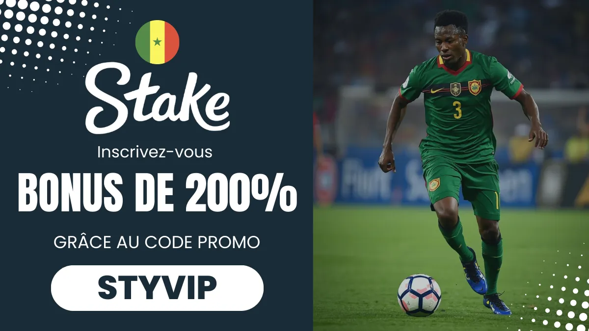 Bonus de bienvenue Stake Sénégal