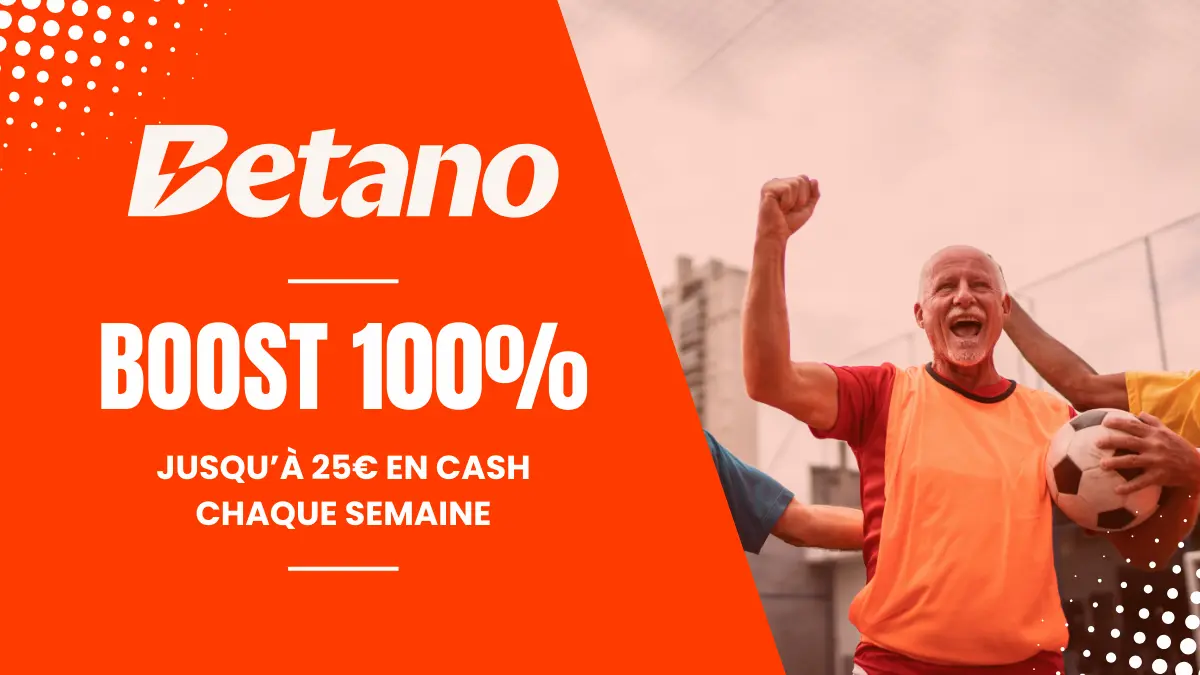 Promotion Betano - Boost 100%