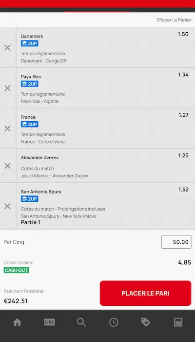 Coupon de paris Bingoal Belgique