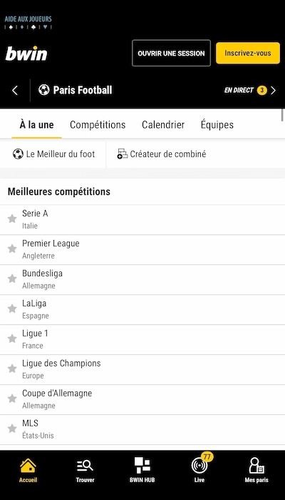 Bwin Football